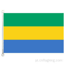 Bandeira nacional do Gabão 90 * 150cm 100% polyster